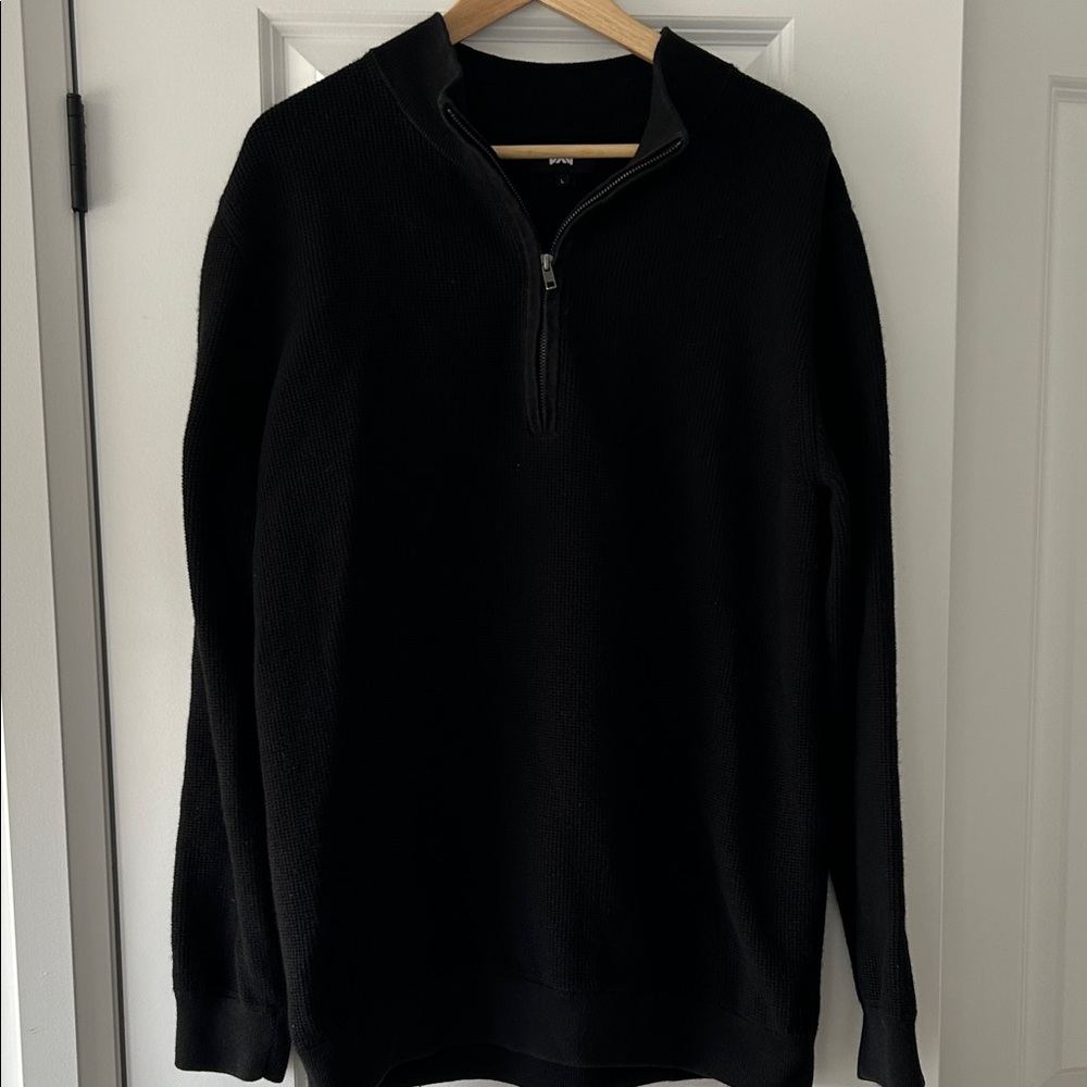 PXG Men's Black Quarter-Zip Sweater